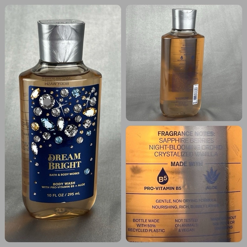 Bath & Body Works DREAM BRIGHT Body Wash 10 oz B5 Aloe Valentine’s Birthday Gift
